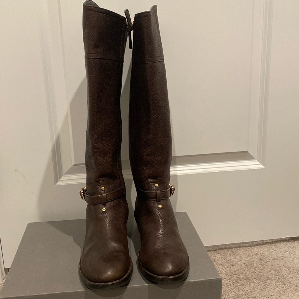 Brown Tory Burch Riding Boots in size 7